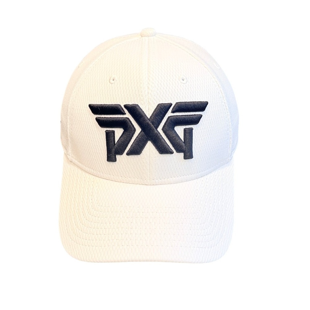 PXG New Era 39THIRTY Golf Hat Men's Small/Medium White Stretch Fit